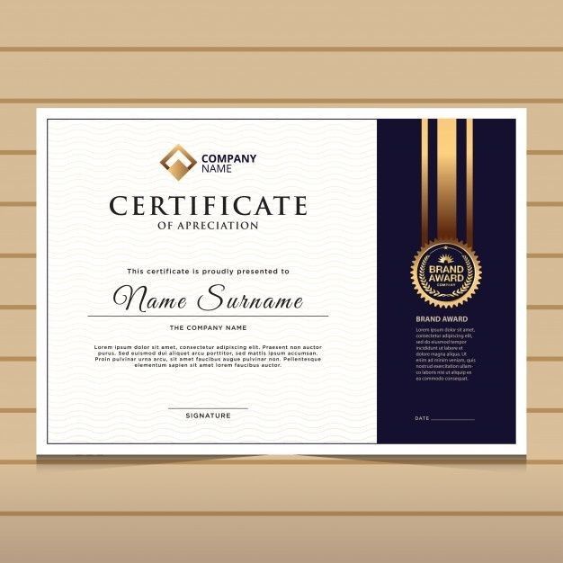 Professional Certificate Mockup
